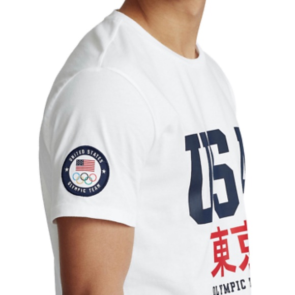 Limited Edition Polo Ralph Lauren Team USA Olympic T Shirt Mens - Picture 3 of 7